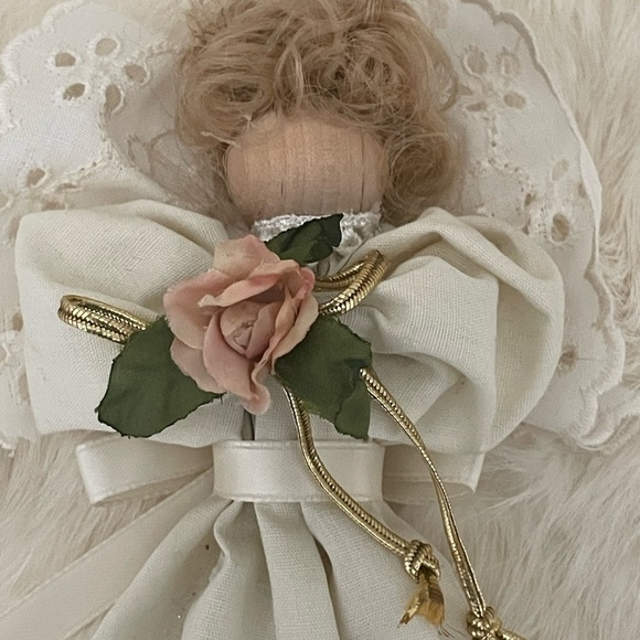 Vtg Cloth Angel Ornament - Picture 1 of 4